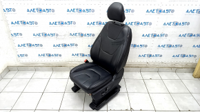 Driver's seat Ford Edge 15- with airbag, electric, heated, leather black, Titanium, rusty at the bottom, scratch, needs cleaning