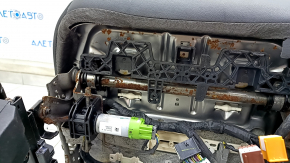Driver's seat Ford Edge 15- with airbag, electric, heated, leather black, Titanium, rusty at the bottom, scratch, needs cleaning
