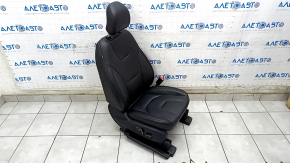 Passenger seat Ford Edge 15- with airbag, electric, heated, leather black, Titanium, for cleaning, rusty at the bottom, bump on the back