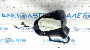 Side mirror left Volvo XC90 16-22 14+4 pins, turn signal, heated, auto-dimming, BSM, camera, blue