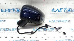 Side mirror left Volvo XC90 16-22 14+4 pins, turn signal, heated, auto-dimming, BSM, camera, blue
