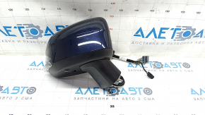 Side mirror right Volvo XC90 16-22 15+4 pins, turn signal, heated, auto-dimming, BSM, camera, blue