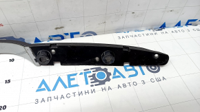 Longitudinal roof rail left Nissan Rogue 14-20 under pads with 2 fasteners, without plugs, corrosion