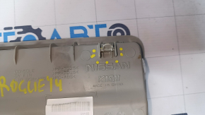 Front light Nissan Rogue 14-20 gray without sunroof, scratches, broken mount