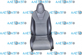 Tesla Model X 16-21 Driver's Seat Leather Black, Electric, with AIRBAG, Scratches on Pad