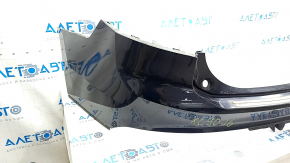 Rear bumper bare upper part Volvo XC90 16-19 without autoparking, blue, cracks, broken fastening