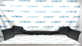 Rear bumper bare upper part Volvo XC90 16-19 without autoparking, blue, cracks, broken fastening