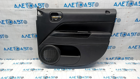 Door trim card front right Jeep Patriot 11-17 black with black insert leather, armrest rubber, scratches