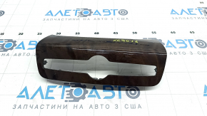 Front panel trim center lower Volvo XC90 16-22 wood, gloss, scratches