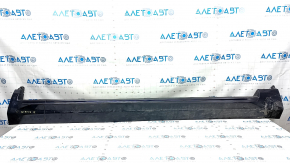 Left threshold Volvo XC90 16-22 with seal, blue, dented, cracks, scratches, broken fastening
