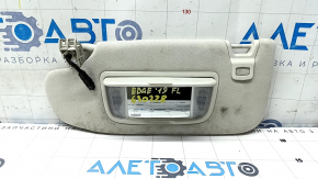 Left visor Ford Edge 15 - gray, with control, with backlight, without hook, without plug, for cleaning