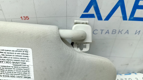 Left visor Ford Edge 15 - gray, with control, with backlight, without hook, without plug, for cleaning
