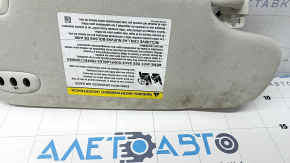 Left visor Ford Edge 15 - gray, with control, with backlight, without hook, without plug, for cleaning