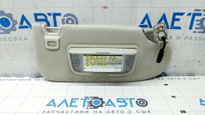 Right visor Ford Edge 15 - gray, with backlight, without hook, for cleaning