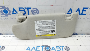 Right visor Ford Edge 15 - gray, with backlight, without hook, for cleaning