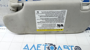 Right visor Ford Edge 15 - gray, with backlight, without hook, for cleaning