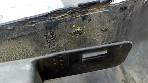 Left threshold Volvo XC90 16-22 with seal, blue, dented, cracks, scratches, broken fastening