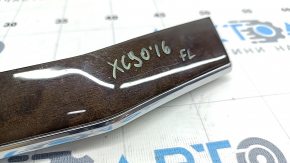 Front panel trim left Volvo XC90 16-22 wood, glossy, with backlight, scratches