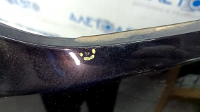 Front bumper bare Ford Edge 19 - without parking sensors, black, pressed, scratches, broken mount