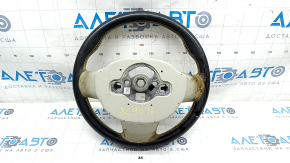 Steering wheel bare Volvo XC90 16-22 leather gray, without heating and petals, worn, for dry cleaning