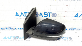 Side mirror left Ford Edge 19-12 pins, turn signal, backlight, heating, BSM, black
