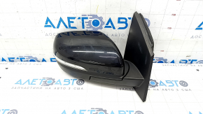Side mirror right Ford Edge 19-12 pins, turn signal, backlight, heating, BSM, black