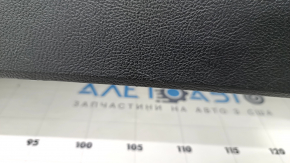 Central console with armrest Ford Edge 19 - black, scratches, needs cleaning, armrest is torn