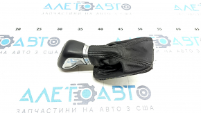 Gear knob Volvo XC90 16-22 leather black, chrome, chrome defect