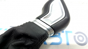 Gear knob Volvo XC90 16-22 leather black, chrome, chrome defect