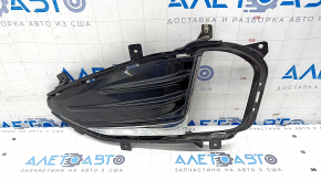 Front bumper grille left Ford Edge 19- under fog lights, with chrome molding, sand