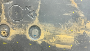 Rear left underbody protection Toyota Rav4 19-2.5 dented, torn, worn