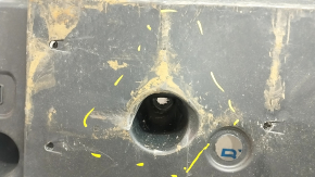 Rear left underbody protection Toyota Rav4 19-2.5 dented, torn, worn