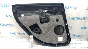 Door trim card rear right Fiat 500L 14- black with leather insert. leather, peeled off,
