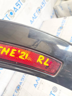 Rear left fender arch trim Ford Mustang Mach-E 21-23 black gloss with lamp, scratches