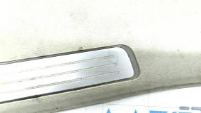 Door sill trim rear left inside Volvo XC90 16-22 with backlight, gray, scratches