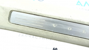 Door sill trim front left inside Volvo XC90 16-22 with backlight, gray, scratches