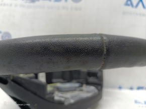 Naked steering wheel Ford Edge 19 - black leather, worn, scratches, torn fasteners, needs cleaning