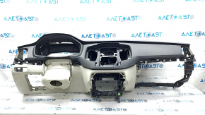 Torpedo front panel with AIRBAG Volvo XC90 16-22 for projection gray + black