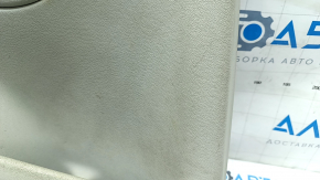 Door trim card rear left Volvo XC90 16-22 leather gray, wood insert, punctures, scratches, for dry cleaning