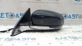 Left side mirror Jeep Compass 17- 3+4 pins, turn signal, heated, PSQ graphite with chrome,