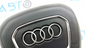 Airbag in steering wheel driver Audi Q7 16 - black, worn chrome