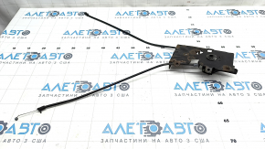 Audi Q7 16 hood release handle bracket - with handle, rusty, cable mount broken