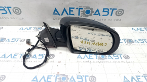 Right side mirror Jeep Compass 17- 3+4 pins, turn signal, heated, PSQ graphite with chrome scratch