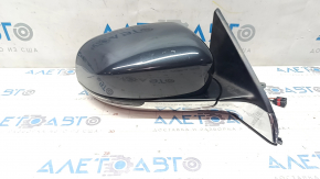 Right side mirror Jeep Compass 17- 3+4 pins, turn signal, heated, PSQ graphite with chrome scratch