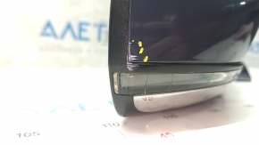 Right side mirror Jeep Compass 17- 3+4 pins, turn signal, heated, PSQ graphite with chrome scratch