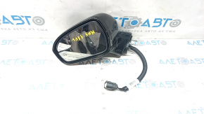 Side mirror left Ford Fusion mk5 13-20 13 pins, black auto-dimming, turn signal, heated,