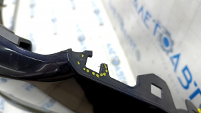 Bare front bumper Audi Q7 16-19 for 4 parking sensors, blue, without washer, broken fasteners