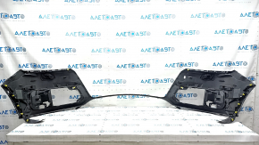 Bare front bumper Audi Q7 16-19 for 4 parking sensors, blue, without washer, broken fasteners