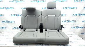 Rear row of seats 3 row Audi Q7 16 - grey leather, needs cleaning, scratches