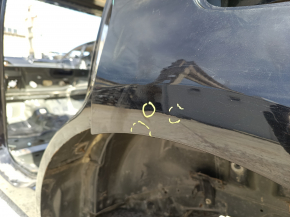 Quarter wing rear left Ford Edge 19- on the body. black, pokes, non-factory hole